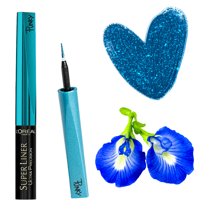 l'oreal paris super liner and miss mang turqouise