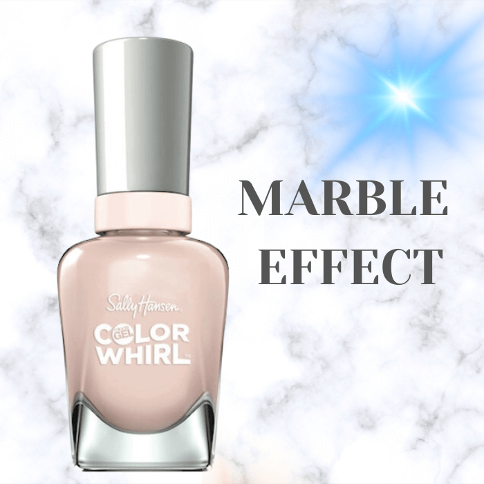 Sally Hansen Color Whirl in Marble-ous with Marble Effect - Color Nail Polish - Color Nails - Colored Nail Polish - Gel Color - Miracle Gel Polish - Nail Art - Nail Colors - Nail Gel - Nails Gel Polish - Nails Marble - Sally Hansen Miracle Gel Top Coat