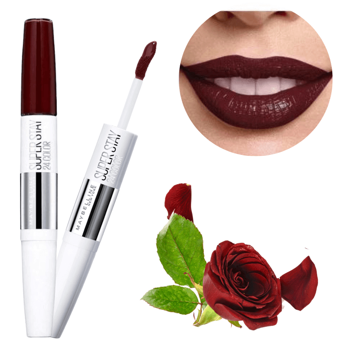 maybelline super stay 24h duo lipstick merlot muse