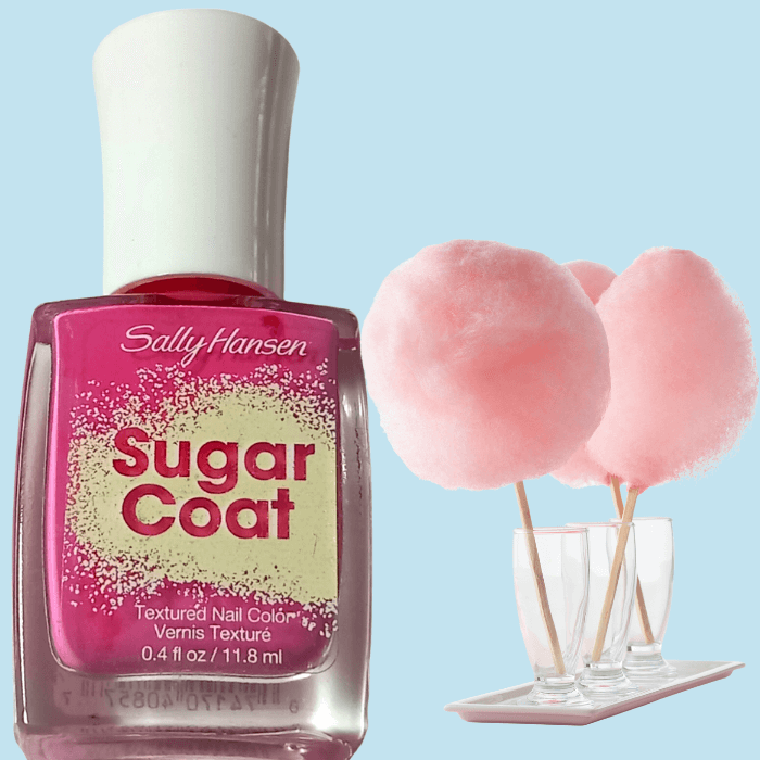 Sally Hansen Sugar Coat Limited Edition – Textured Nail Color - Sally Hansen Cotton Candies Nail Polish - 3D Effect Nail Polish - Limited Edition Nail Polish