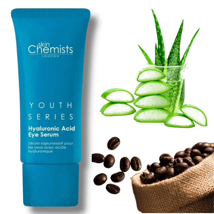 Youth Series Eye Serum Hyaluronic Acid - vegan and cruelty free Eye Serum - Hyaluronic Acid Eye Serum - Hyaluronic Acid Eye Serum - Youth Series Eye Serum - 1.5% Hyaluronic Acid Eye Treatment - Hydrating Eye Serum with HA - skinChemist Eye Serum for Youthful Skin - Youthful eye serum with Hyaluronic Acid - Hyaluronic Acid eye treatment benefits - Buy skinChemist Youth Series online - skinChemist Hyaluronic Acid skincare - Anti-aging eye serum with HA - Health and Beauty Happiness