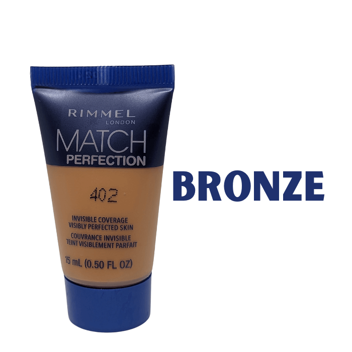 Rimmel London Match Perfection Foundation Bronze 402 - Foundation Shades - Rimmel Foundation - Perfection Foundation