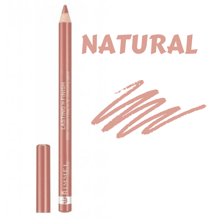 Rimmel London Lasting Finish 1000 Kisses Lip Pencil natural - Rimmel London Lip Liner - 1000 Kisses Lip Liner - Long Lasting Lip Liner - Waterproof Lip Pencil