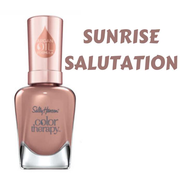 Sally Hansen Color Therapy Nail Polish with Argan Oil - Argan Oil Nail Polish - Sally Hansen Nail Colors Sunrise Salutation - Long Wear Nail Polish - Nail Therapy - Best Long Lasting Nail Polish