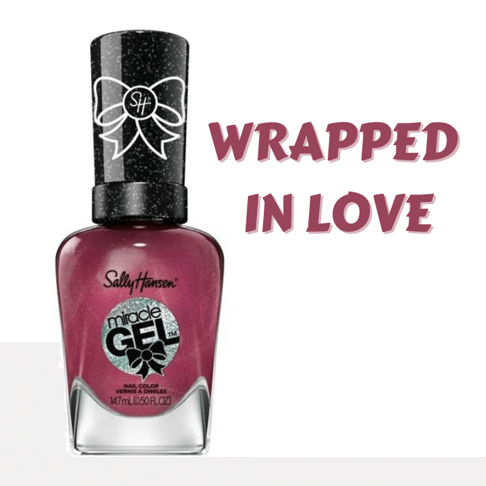 Sally Hansen Miracle Gel Nail Color Wrapped in Love - Gel Nail Polish- Miracle Gel Color - Cruelty Free Miracle Gel Polish - Miracle Top Coat - Salon-Quality Manicure