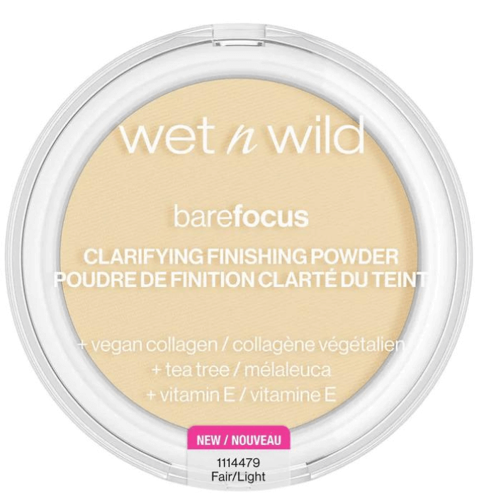 wet n wild bare focus finishing powder fair/light