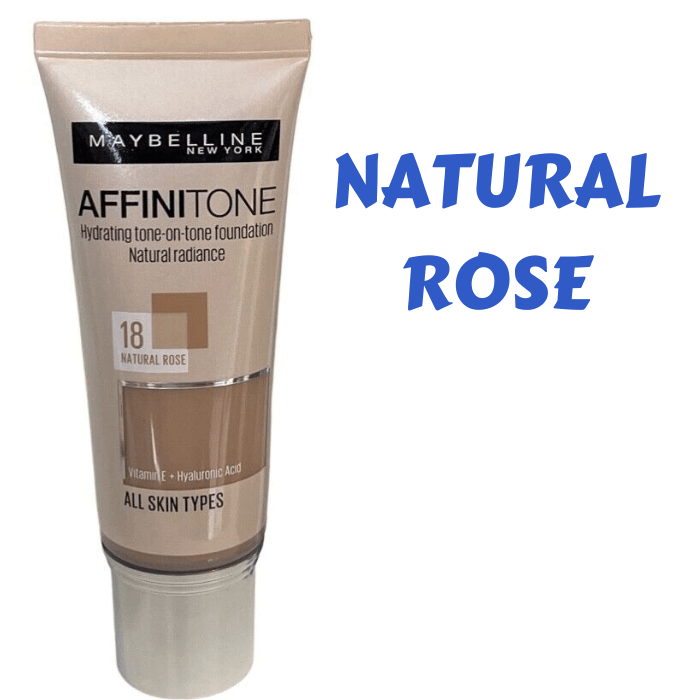 Maybelline Affinitone Foundation with Vitamin E and Hyaluronic Acid natural rose