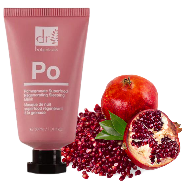 Pomegranate Superfood Sleeping Mask - Dr Botanicals Overnight Skincare Product - Pomegranate Superfood Mask - Sleeping Mask - Overnight Skincare - Regenerate Skin - Brighten Skin - Radiant Complexion - Pomegranate Superfood Benefits - Nourishing Sleep Mask - Skin Revitalisation – Health and Beauty Happiness