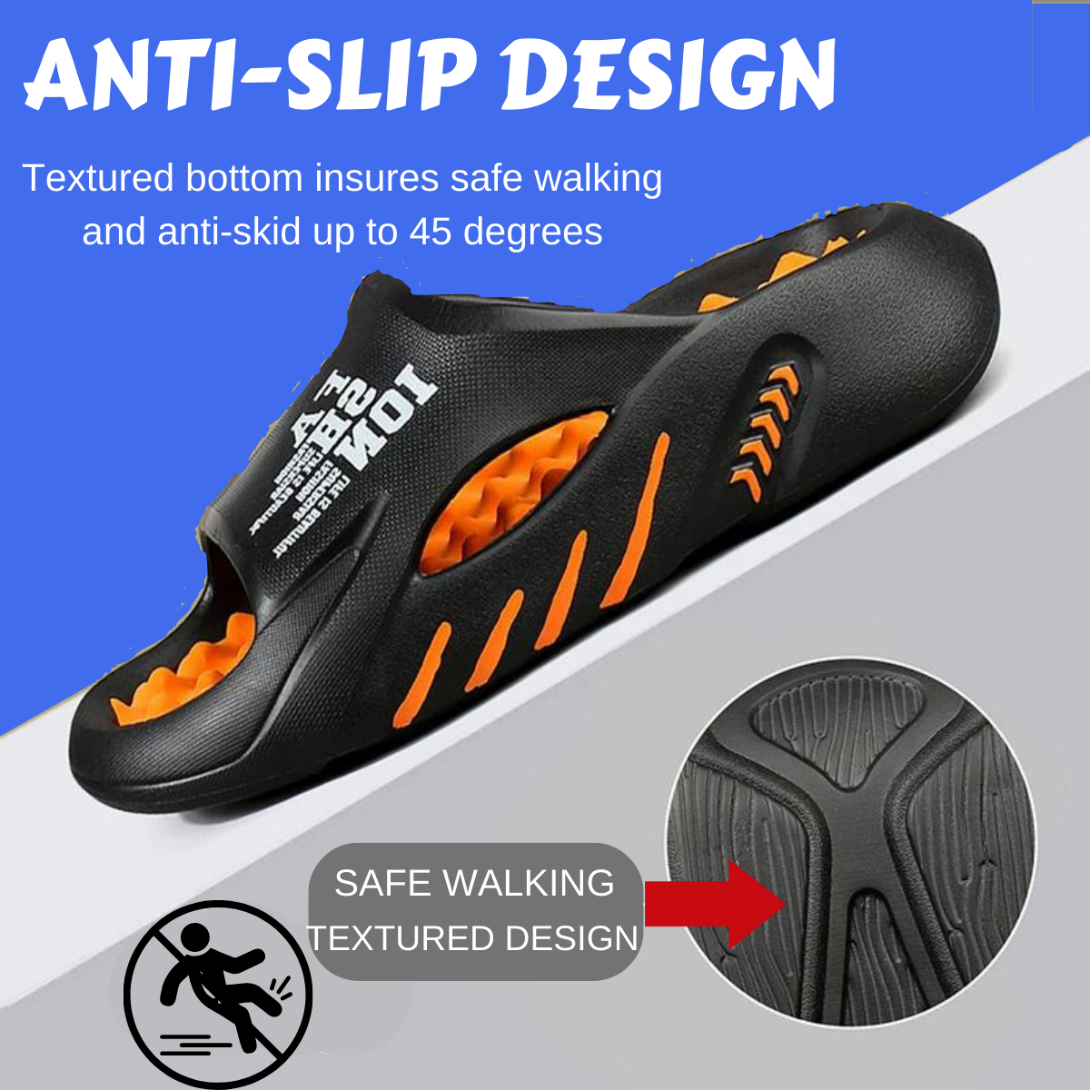 mens slippers anti slip sliders