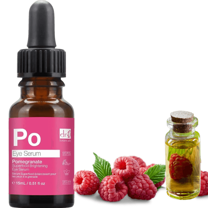 Dr Botanicals Apothecary Pomegranate Superfood Brightening Eye Serum - Reduce Dark Circles - Pomegranate Superfood - Brightening Eye Serum - Reduce Dark Circles - Natural Eye Serum - Eye Skincare - Youthful Eyes - Revitalize Eye Area - Radiant Look - Anti-Aging Eye Care - Hydrating Formula – Health and Beauty Happiness