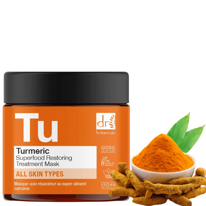 Dr Botanicals Turmeric Superfood Restoring Treatment Mask - Turmeric Skincare Mask -  Superfood Restoring Mask -  Superfood Skincare Solution -  Dr Botanicals Facial Mask -  Restoring Face Mask - Turmeric Superfood Face Mask -  Restorative Turmeric Treatment Mask - Natural Turmeric Skincare Mask -  Turmeric Superfood Facial Mask -  Restorative Superfood Face Mask -  Superfood Turmeric Skincare Mask -  Dr Botanicals Facial Restoring Mask - Natural Face Mask - Revitalizing Mask - Health and Beauty Happiness