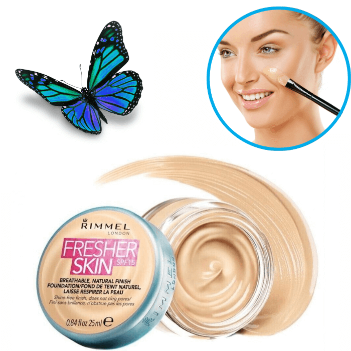 Rimmel Fresher Skin Foundation with SPF 15- Light Porcelain 010