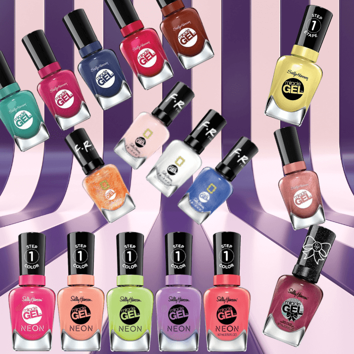 Sally Hansen Miracle Gel Nail Color Neon Friends - Gel Nail Polish- Miracle Gel Color - Cruelty Free Miracle Gel Polish - Miracle Top Coat - Salon-Quality Manicure