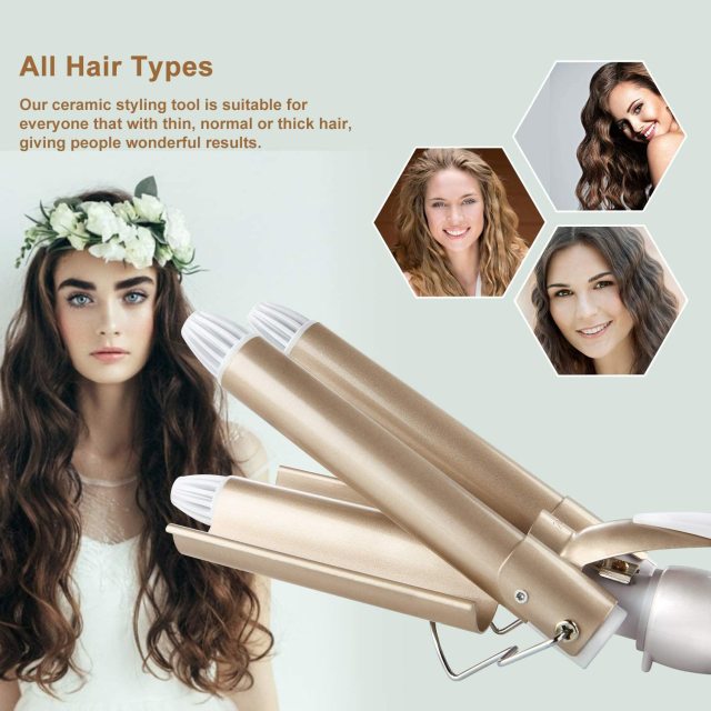 Triple Barrel Curling Iron