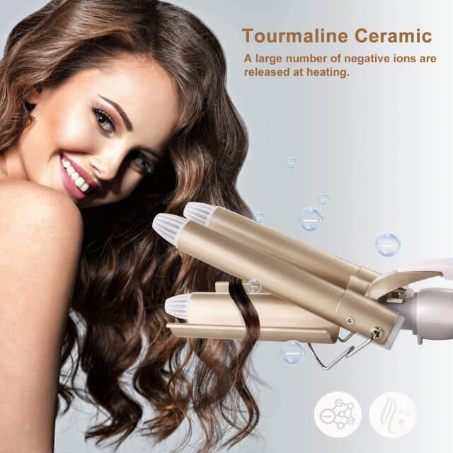 Triple Barrel Curling Iron