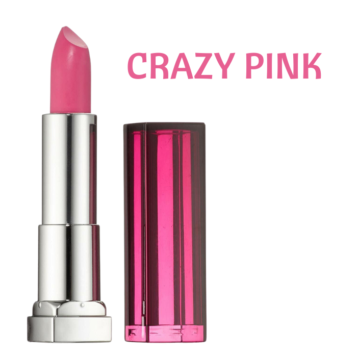 maybelline color sensational lipstick crazy pink