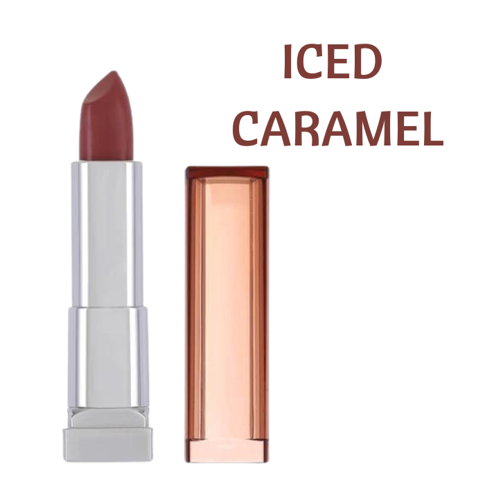 maybelline color sensational lipstick iced caramel