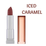 maybelline color sensational lipstick iced caramel