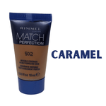 Rimmel London Match Perfection Foundation Caramel 502 - Foundation Shades - Rimmel Foundation - Perfection Foundation