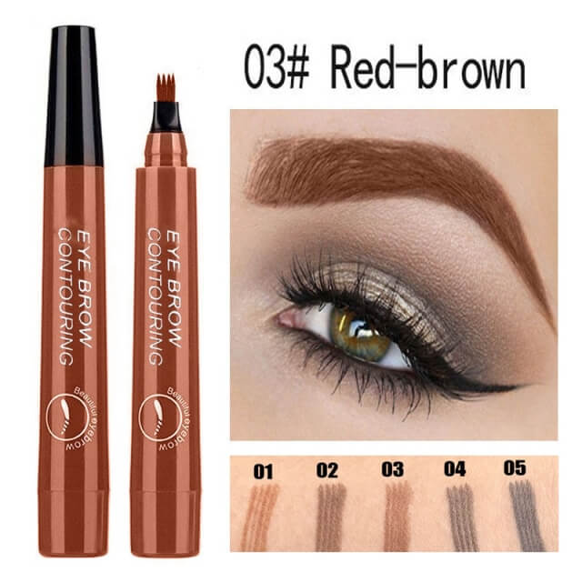 Red brown Eyebrow Pen - e.l.f. Perfect Flawless Brow Pen - Perfect Eyebrow Pen - Long-Lasting Eyebrow Pen - Eyebrow Pen for Precision - Natural Brow Definition - Flawless Brow Pen - e.l.f. Perfect Brow Pen - Precision Eyebrow Definition - e.l.f. beauty essentials – Health and Beauty Happiness