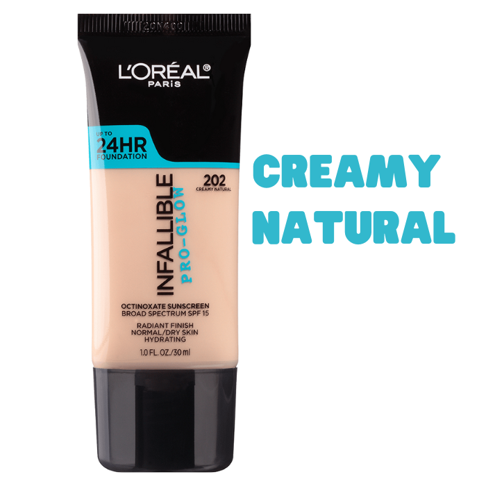 Creamy Natural Infallible Pro-Glow Foundation - L'OREAL Paris - Pro-Glow Makeup Base - Long-lasting Foundation by L'OREAL - Radiant Complexion Formula - L'OREAL Pro-Glow Foundation - Infallible Radiant Makeup Base - Pro-Glow Liquid Foundation - L'OREAL Illuminating Complexion Formula - Radiant makeup base - Long-lasting liquid foundation - e.l.f. beauty essentials - Top-rated glowy foundation – Health and Beauty Happiness