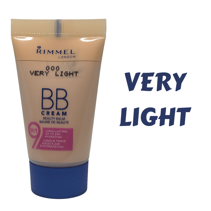 Rimmel London BB Cream 9 in 1 Long Lasting 24h Hydration with SPF 25 Face Cream Very Light