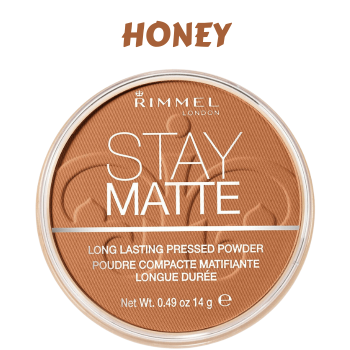 rimmel london stay matte powder honey - Stay Matte Pressed Powder by Rimmel London - Long-Lasting Matte Powder - Shine Control Face Powder - Rimmel Stay Matte Finishing Powder - Top Stay Matte Face Powder – Cruelty Free Pressed Powder - Lightweight Powder - Mattifying Pressed Powder - Rimmel Face Powder