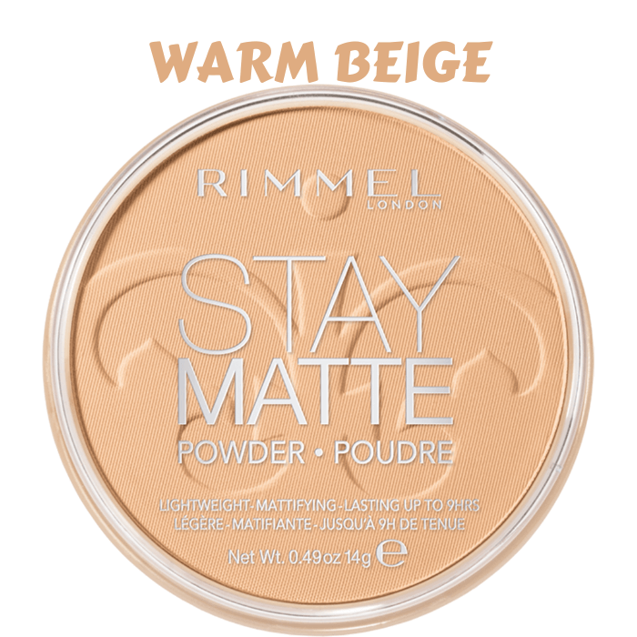 rimmel london stay matte powder warm beige - Stay Matte Pressed Powder by Rimmel London - Long-Lasting Matte Powder - Shine Control Face Powder - Rimmel Stay Matte Finishing Powder - Top Stay Matte Face Powder – Cruelty Free Pressed Powder - Lightweight Powder - Mattifying Pressed Powder - Rimmel Face Powder