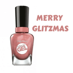 Sally Hansen Miracle Gel Nail Color Merry Glitzmas - Gel Nail Polish- Miracle Gel Color - Cruelty Free Miracle Gel Polish - Miracle Top Coat - Salon-Quality Manicure